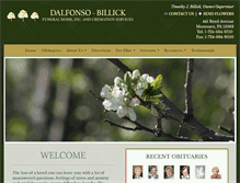 Tablet Screenshot of dalfonso-billick.com